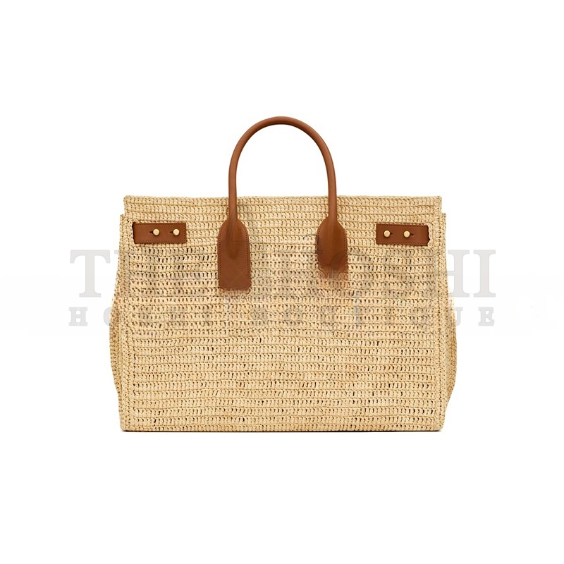 Y51 SAC DE JOUR S*pPLE IN RAFFIA AND LEATHER-MEDIUM 751499GAABN2080 (41*28*13cm) Master Quality